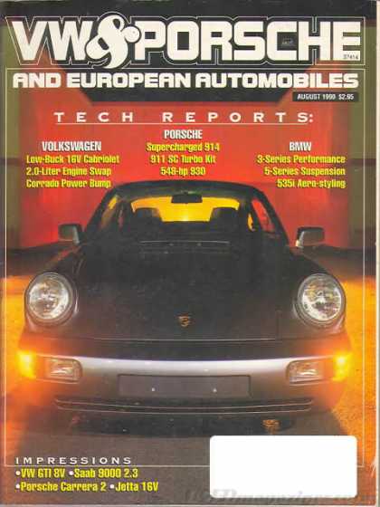 VW & Porsche - August 1990