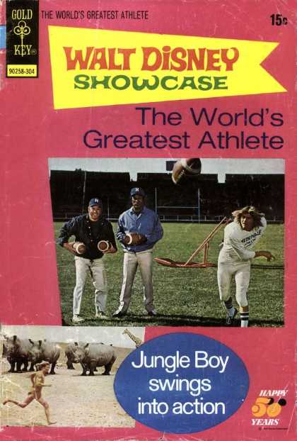 Walt Disney Showcase 14 - Walt Disnep - The Worlds Greatest Athelete - Gold Key - Jungle Boy - Swings