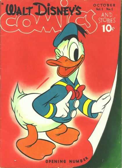 Walt Disney's Comics and Stories 1 - Disney - Donald Duck - Bowtie - Sailor Shirt - Opening Number