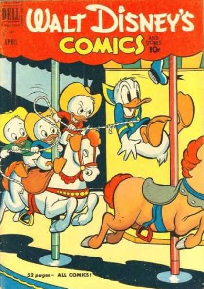 Walt Disney's Comics and Stories 127 - Horses - Rideding - Dell - April - Thread