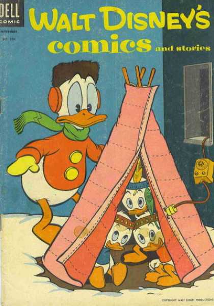 Walt Disney's Comics and Stories 170 - Donald Duck - Huey Dewey And Louie - Teepee - Dell Comic - Chilly