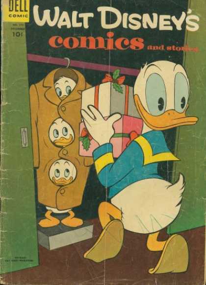Walt Disney's Comics and Stories 171 - Donald Duck - Christmas Presents - Closet - Coat - Huey Dewey And Louie