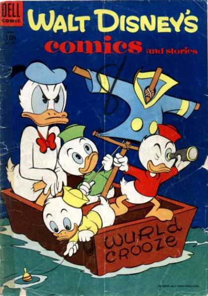 Walt Disney's Comics and Stories 177 - Donald Duck - Huey Dewey And Louie - Sailboat - Wurld Crooze - Ocean