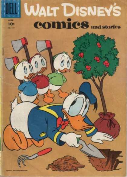 Walt Disney's Comics and Stories 187 - Donald Duck - Deforestation - Ecology - Green Living - Spade