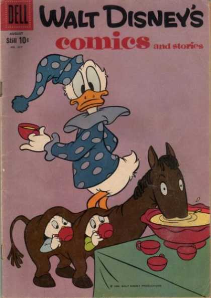Walt Disney's Comics and Stories 227 - Dell - Still 10 Cents - Donald Duck - Horse - Nephews