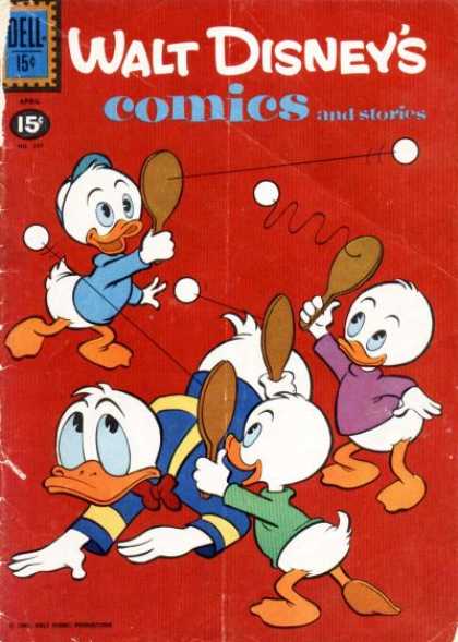 Walt Disney's Comics and Stories 247 - Dell - Donald Duck - Ping-pong - Hat - Ducks
