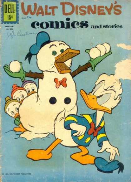 Walt Disney's Comics and Stories 256 - Dell - Duck - Snow - Winter - January