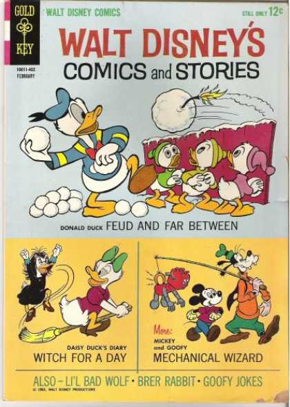 Walt Disney's Comics and Stories 281 - Gold Key - 12 Cents - Huey - Duey - Luey