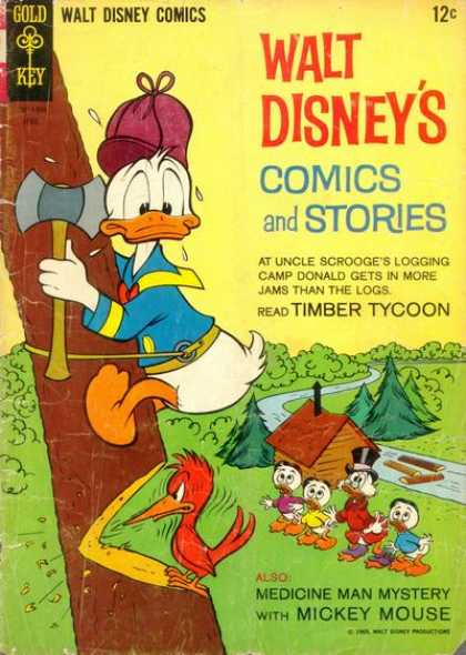 Walt Disney's Comics and Stories 295 - Donald Duck Against Environment - The Negative Aspect Of Donald Duck - Donald Duck Fears Height - Donald Duck Practising How To Use Saw - Donald Duck And The Adventure Camp