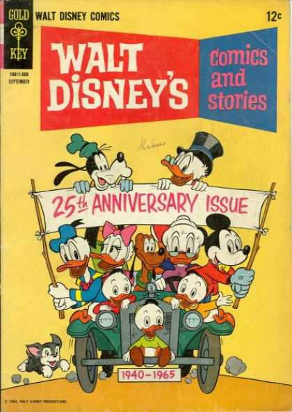 Walt Disney's Comics and Stories 300 - 25 Anniverary Issue - Model T Vehicle - Huey - Uncle Scrooge - Goofy