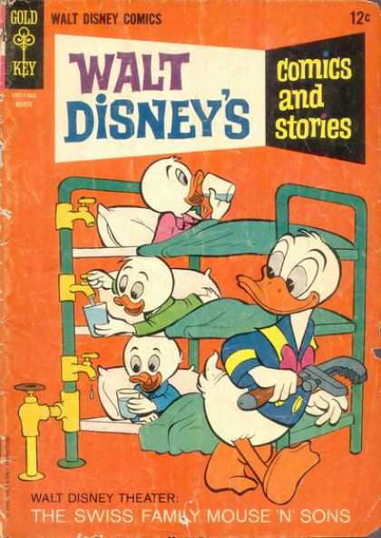 Walt Disney's Comics and Stories 306 - Donald Duck - Nephews At Bedtime - Drinks - Water - One Last Drink