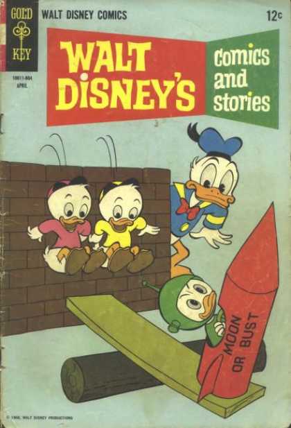 Walt Disney's Comics and Stories 331 - Donald Duck - Walt Disney - Rocket - Brick Wall - Gold Key