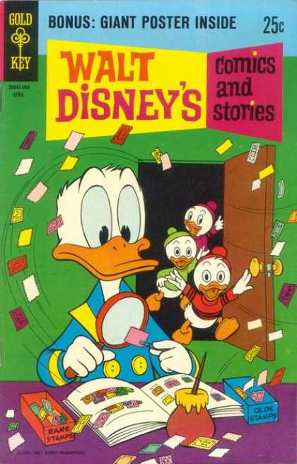 Walt Disney's Comics and Stories 355 - Gold Key - Donald Duck - Nephews - Family Quackers - Whirl-wind Visit