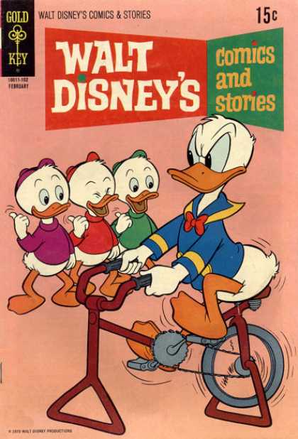 Walt Disney's Comics and Stories 365 - Gold Key - February - 15c - Cycling - Pedal