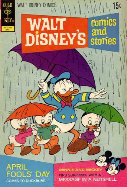 Walt Disney's Comics and Stories 380 - Gold Key - Ducks - Umbrellas - Walt Disney - Rain