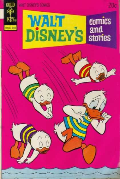 Walt Disney's Comics and Stories 395 - Donald Duck - Hewey - Dewie - Louie - Swimsuit