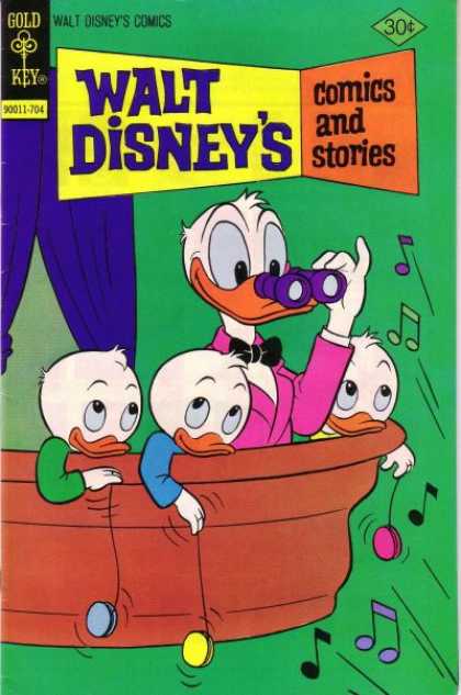 Walt Disney's Comics and Stories 439 - Music - Huey Dewey And Luey - Spyglasses - Boat - Yo-yo