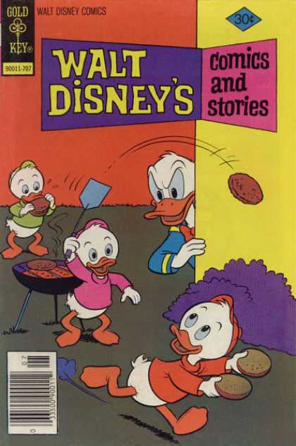 Walt Disney's Comics and Stories 442 - Gold Key - Donald Duck - Disney - Burgers - Grill