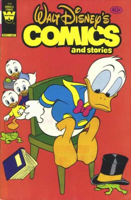 Walt Disney's Comics and Stories 478 - Chair - Frogs - Hat - Book - Box