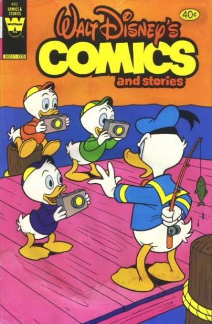 Walt Disney's Comics and Stories 480 - Ducks - Fish - Fishing Rod - Photo Cameras - Water