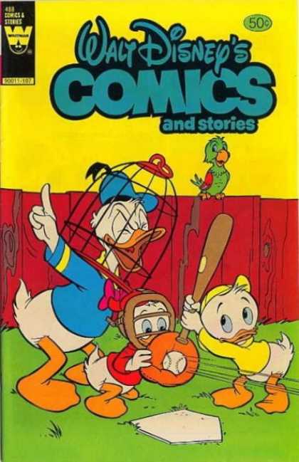 Walt Disney's Comics and Stories 488 - Donald Duck - Bird Cage - Bat - Baseball Bat - Parrot