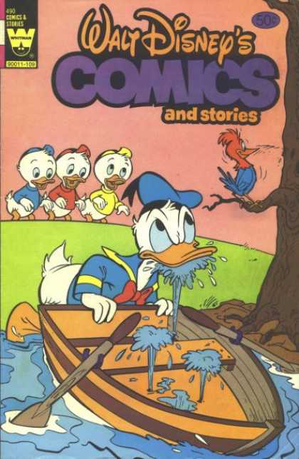Walt Disney's Comics and Stories 490 - Donald Duck - Rowboat - Woodpecker - Nephews - Water