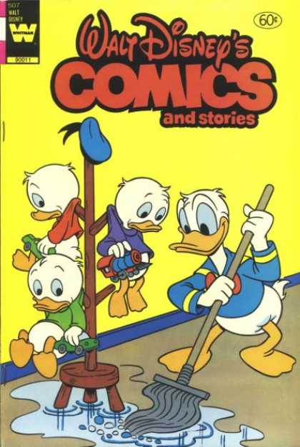 Walt Disney's Comics and Stories 507 - Donald Duck - Hat Rack - Blue Cap - Toy Cars - Mop