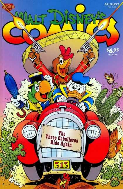 Walt Disney's Comics and Stories 635 - Donald Duck - Pistols - Umbrella - Three Caballeros - Ride Again - Keno Rosa