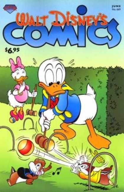 Walt Disney's Comics and Stories 669 - Croquet - Donald - Hedge - Laugh - Sweat