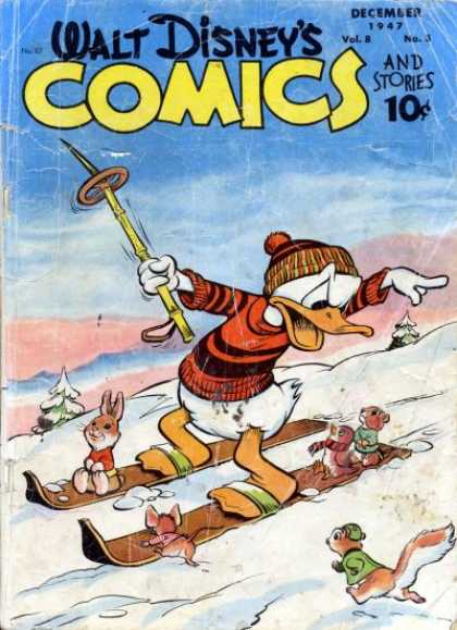 Walt Disney's Comics and Stories 87 - Donald Duck - 10 Cents - December - Snow - Sweater