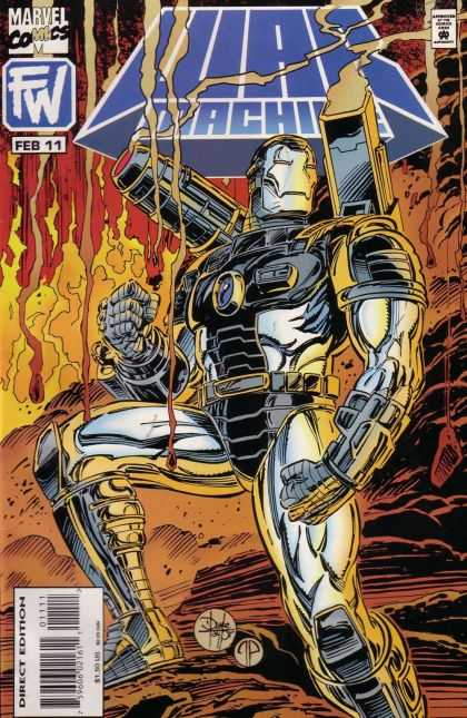 War Machine 11 - Marvel Comics - Iron Man - Approved By The Comics Code - Rocks - Direct Edition
