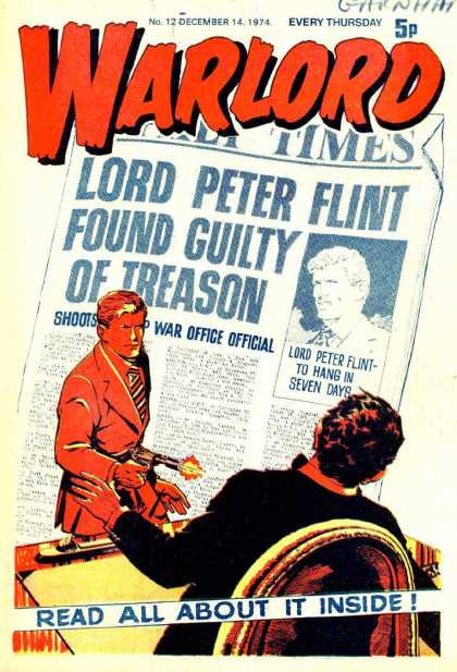 Warlord (Thomson) 12 - Warlord - Peter Flint - Treason - 1974 - Gun