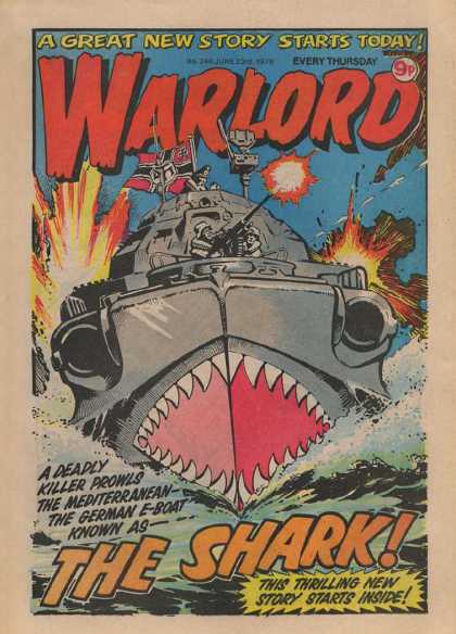 Warlord (Thomson) 248 - War - Violence - Shark - Deadly - Nazi