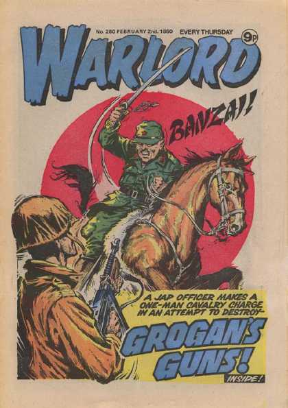 Warlord (Thomson) 280 - Horse - Sword - Red Circle - Rifle - Banzai