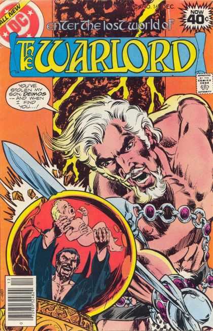 Warlord 16 - Deimos - Baby - Crystal Ball - Sword - Shirtless - Mike Grell