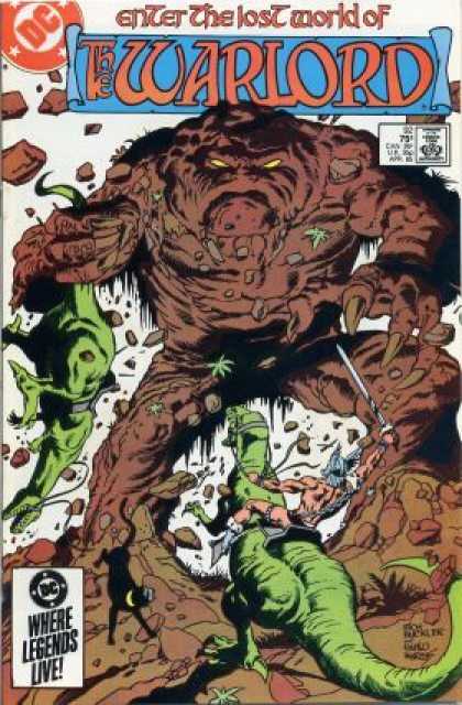 Monster - Dinosaurs - Sword - Rocks - Fighting - Richard Buckler Warlord 92 - Monster - Dinosaurs - Sword - Rocks - Fighting - Richard Buckler