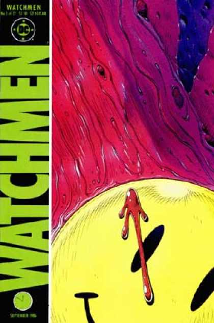 Watchmen 1 - Smiley Face - Lava - Blood - Drop - Dc - Dave Gibbons