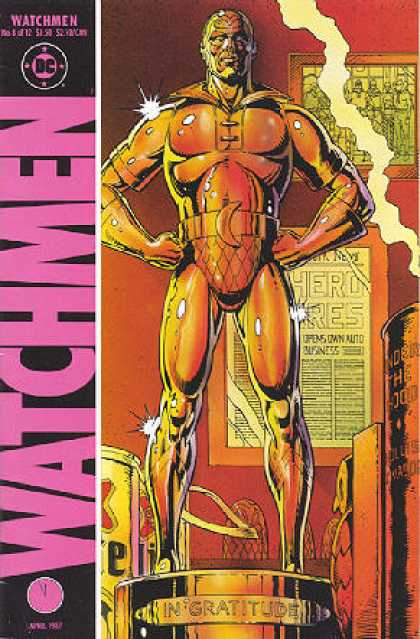 Watchmen 8 - In Gratitude - Statue - Gold - Hero - Belt - Dave Gibbons