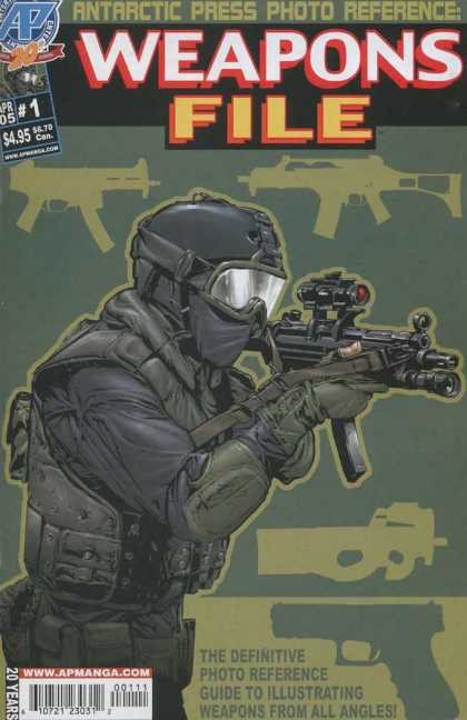 Weapons File 1 - Antartic Press - Rifle - Goggles - Vest - Helmet