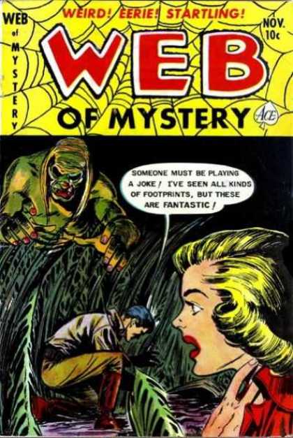 Web of Mystery 15 - Weird Eerie Startling - Ace - Grass - Zombie - Blonde Woman