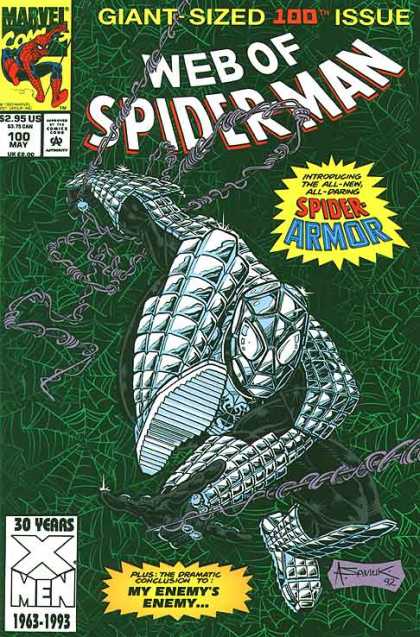 Web of Spider-Man 100 - Spiderman - Web - Spider - Silver - Superhero
