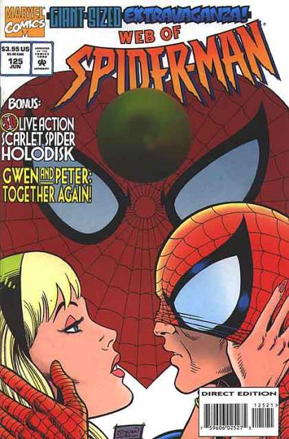 Web of Spider-Man 125 - Giant Sized - Bonus - Scarlet Spider - Holodisk - Gwen And Peter