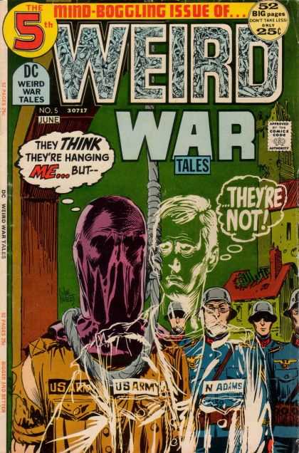 Weird War Tales 5 - Purple Mask - Invisible Man - Hanging - Soldiers - Army - Joe Kubert