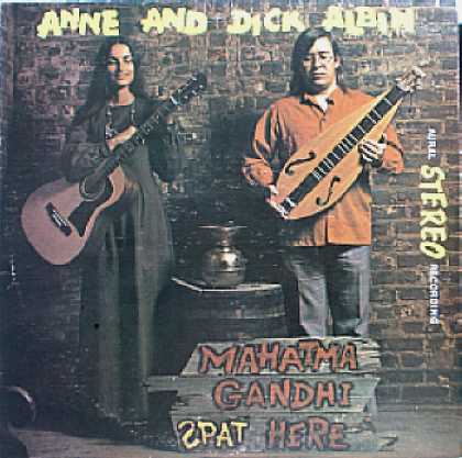 Weirdest Album Covers - Albin, Anne & Dick (Mahatma Gandhi Spat Here)