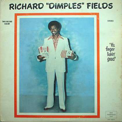 Weirdest Album Covers - Fields, Richard "Dimples" (It's Finger Lickin' Good)
