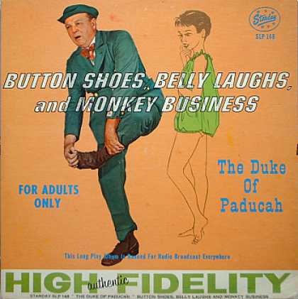Weirdest Album Covers - Duke Of Paducah (Button Shoes, Belly Laughs & Monkey Business)