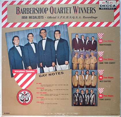 Weirdest Album Covers - Barbershop Quartet Winners