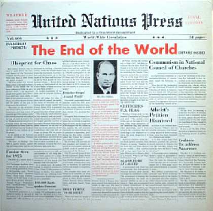 Weirdest Album Covers - Crabtree, Rev. J.C (The End Of The World)