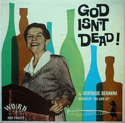 Weirdest Album Covers - Behanna, Gertrude (God Isn't Dead!)