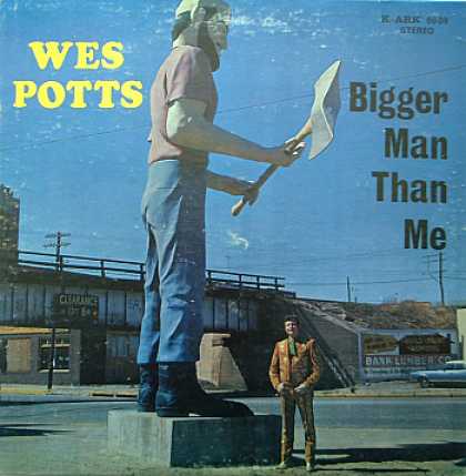 Weirdest Album Covers - Potts, Wes (Bigger Man Than Me)